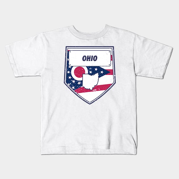 ohio Kids T-Shirt by DeekayGrafx